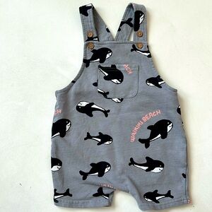 H&M Gray/Orca Romper Suit 2T